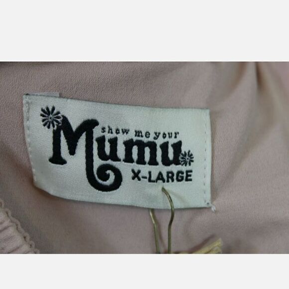 SHOW ME YOUR MUMU HEATHER HALTER DRESS SIZE XL BLUSH PINK - Picture 10 of 10